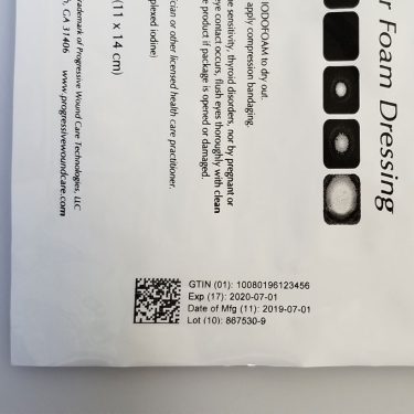 paper imprint Packaging with code, serial, expiration date, and lot number