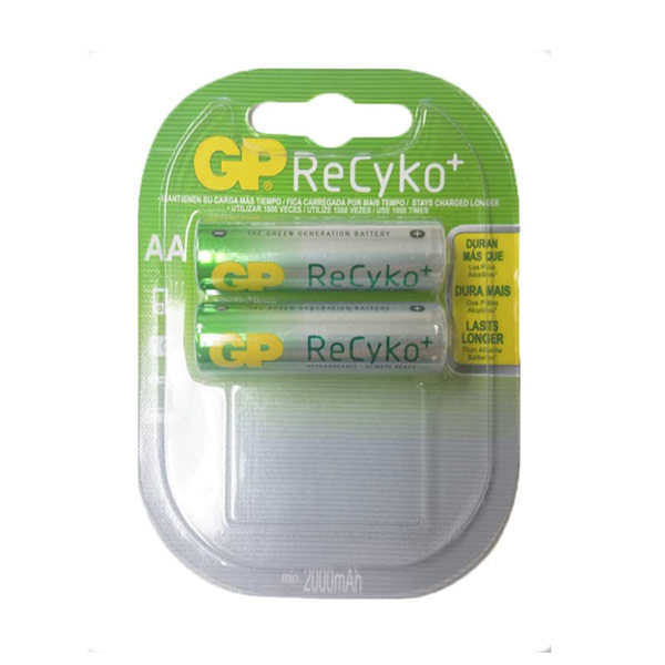 AA Gold Peak Rechargeable Batteries (Set of 2)
