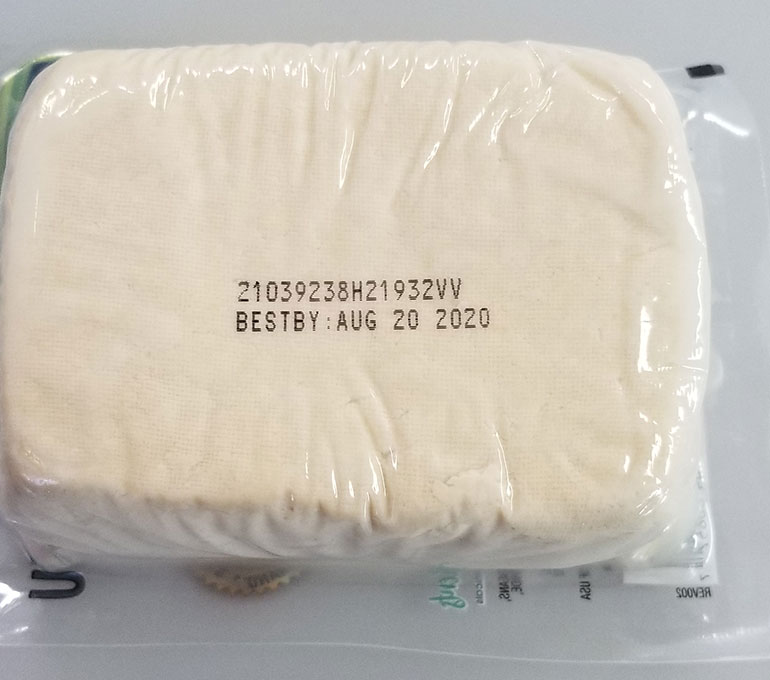 printing on packaged cheese