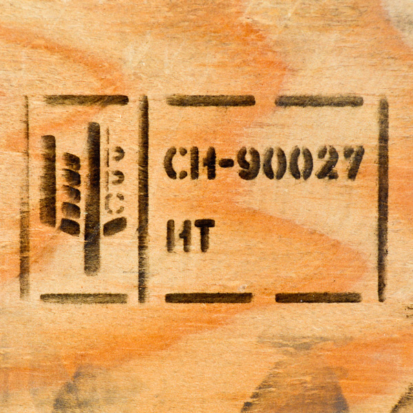IPPC brand on treated lumber